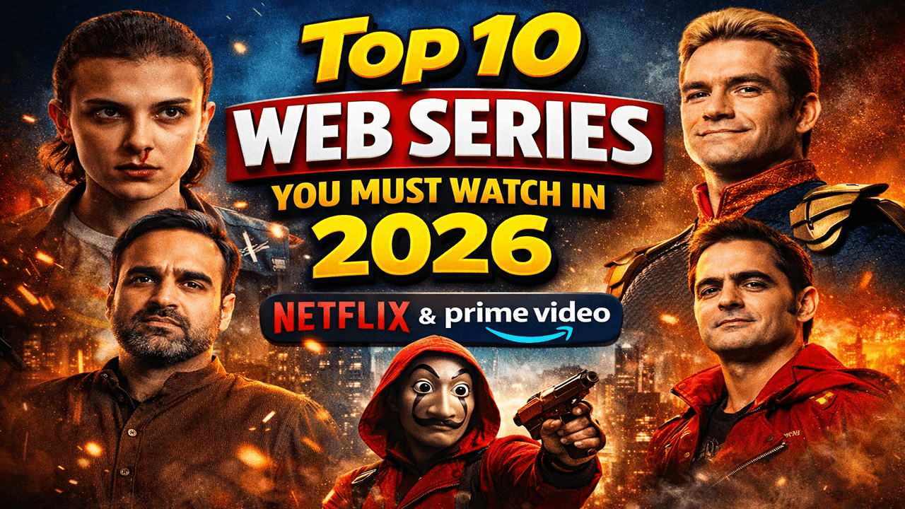 🎬 Top 10 Web Series You Must Watch in 2026 – Netflix & Prime Hits List