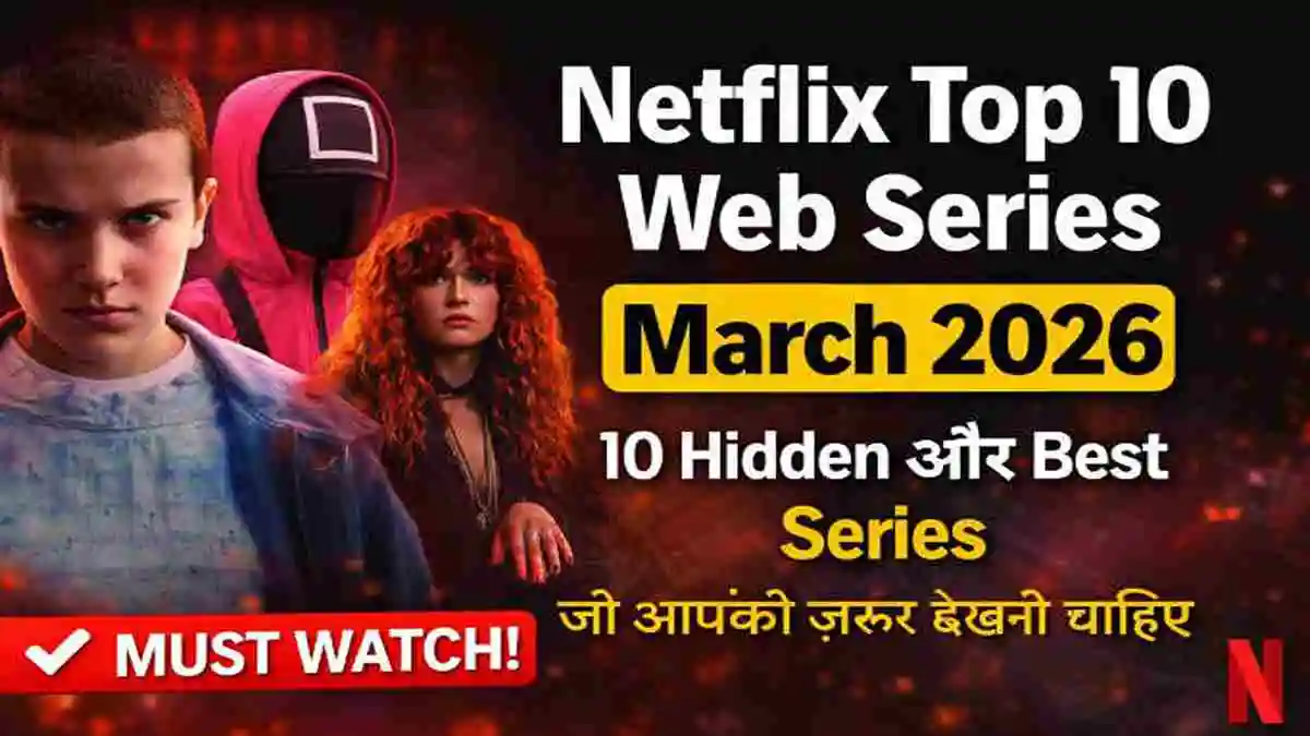 Netflix Top 10 Web Series March 2026
